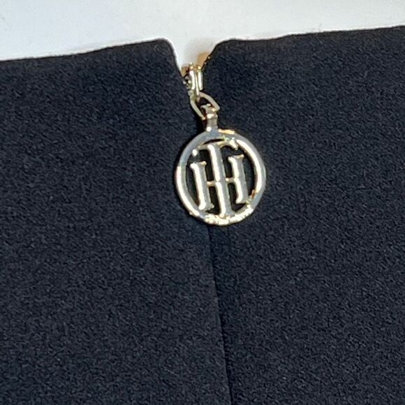 Tommy Hilfiger black short sleeve shift dress with faux pockets size 10 - Picture 10 of 16